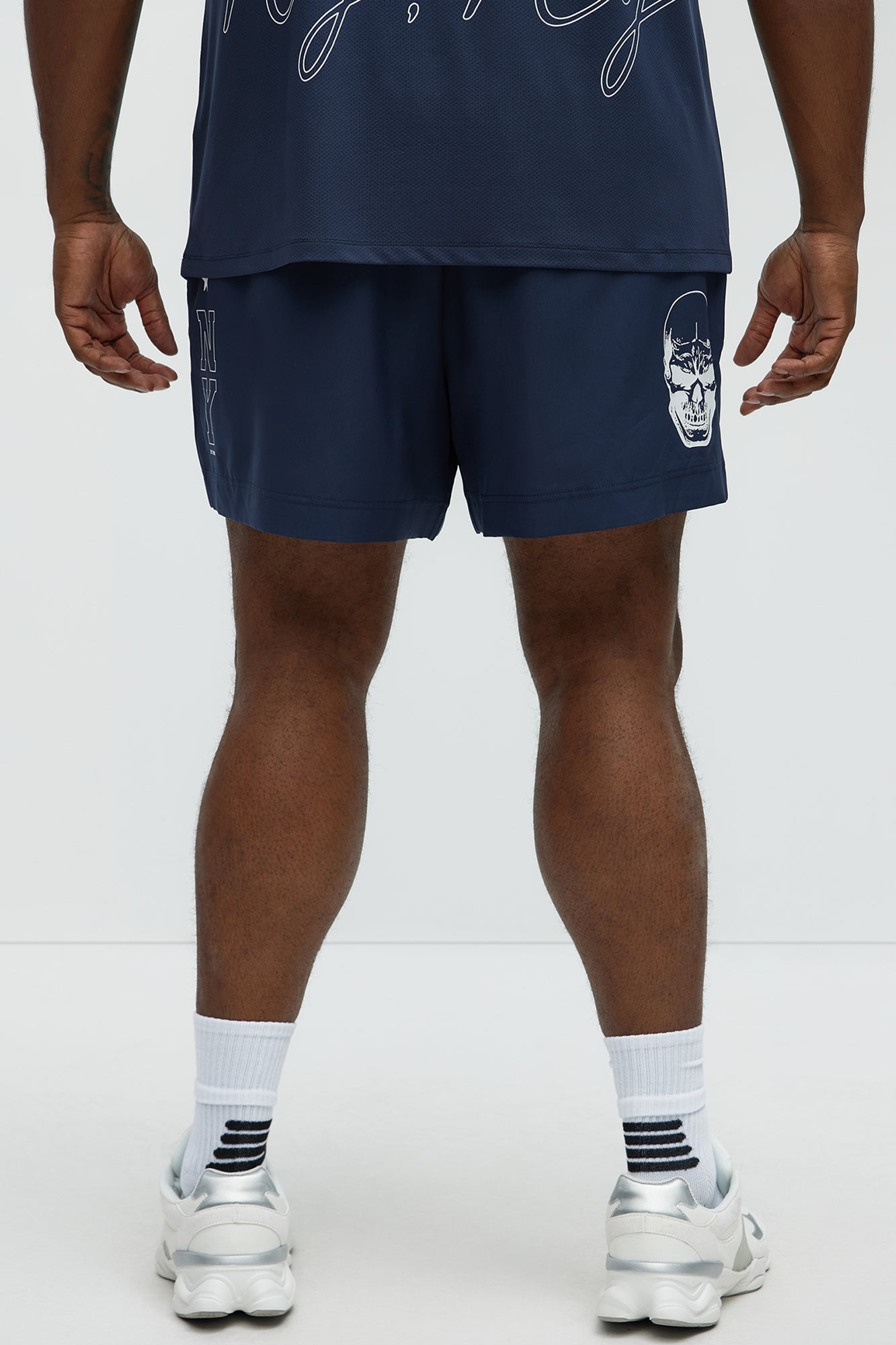 NY Champ Active Mid Short - Navy