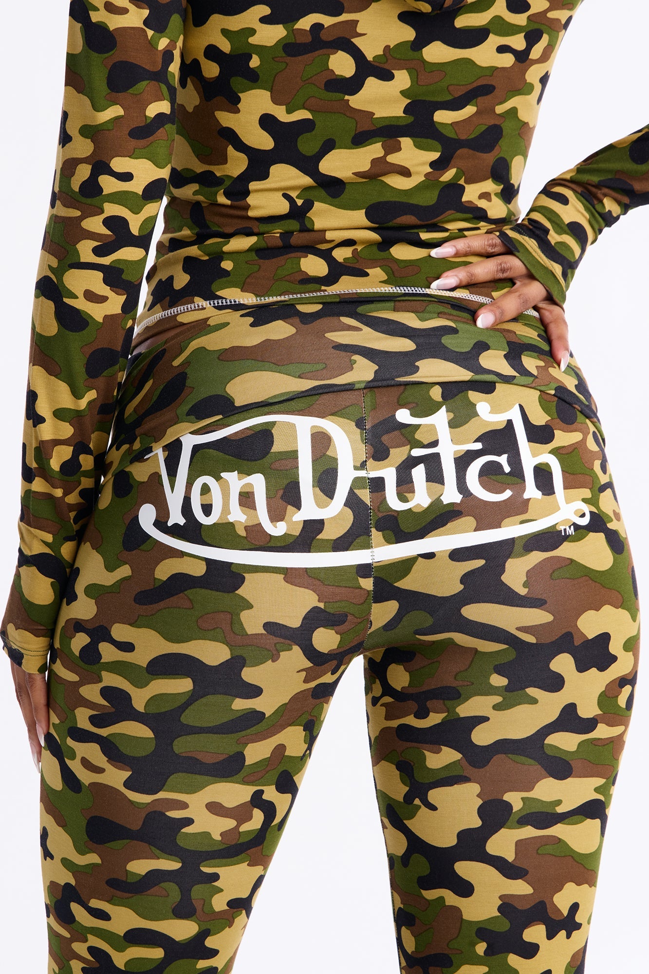 Von Dutch Camo Lounge Pant Set - Camouflage