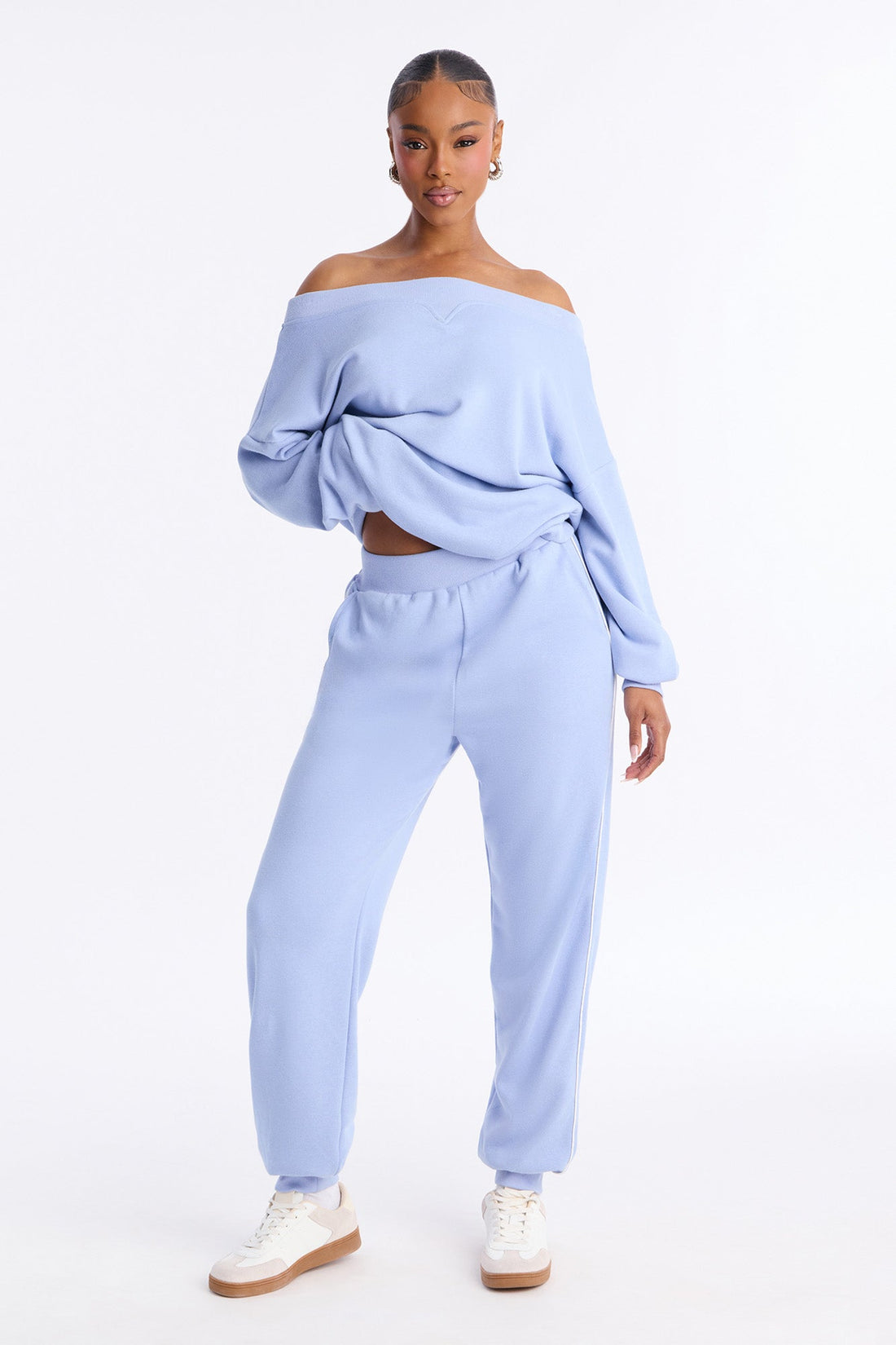 Olivia Fleece Jogger Pants - Periwinkle