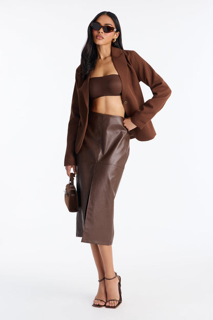 Set The Tone Blazer - Brown