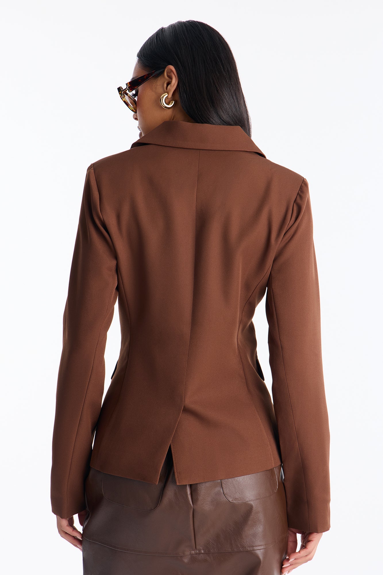 Set The Tone Blazer - Brown