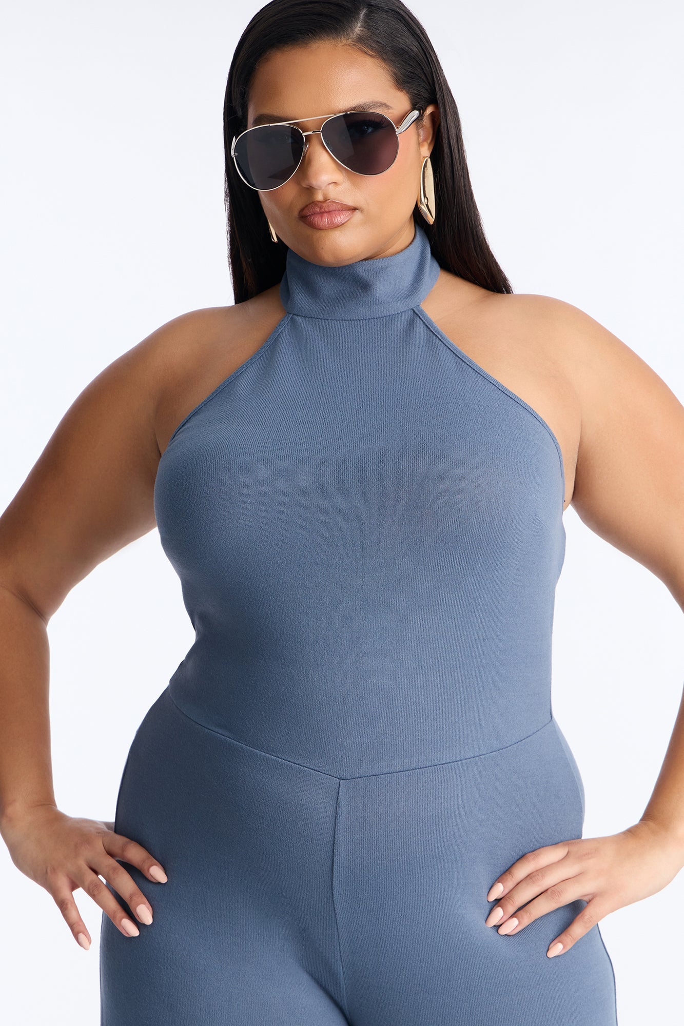 Breanna 2 Piece Wide Leg Jumpsuit And Wrap Set - Charcoal
