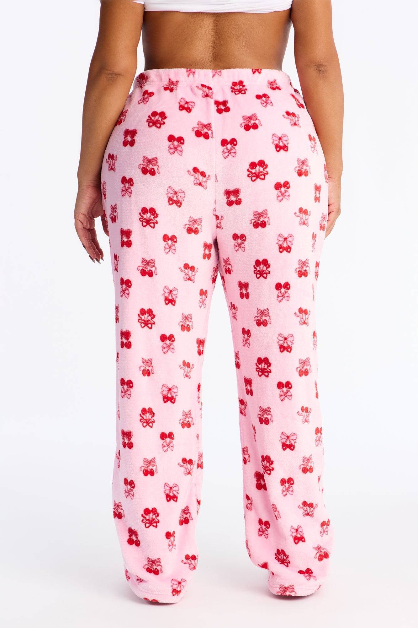 Very Cherry Plush PJ Pants - Pink/combo