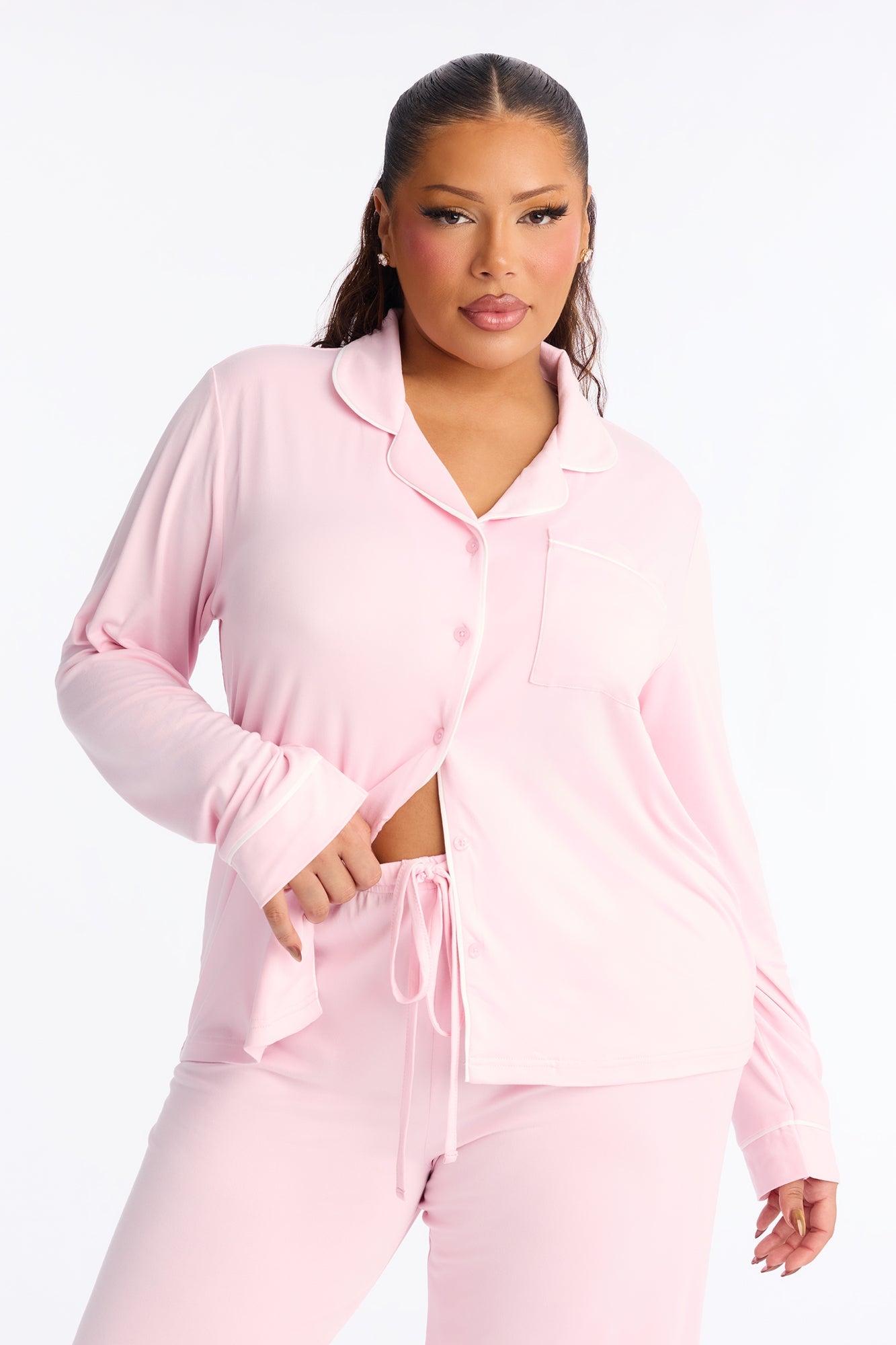 In The Morning PJ Pant Set - Pink