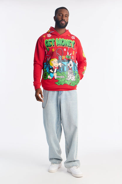 Richie Rich Said Get Money Hoodie - Red