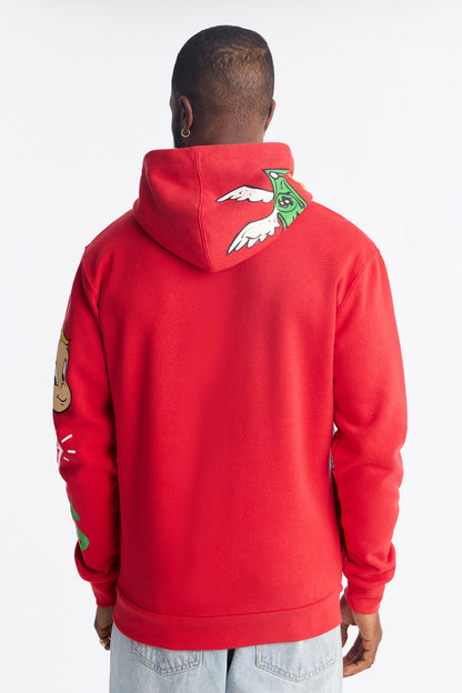 Richie Rich Said Get Money Hoodie - Red