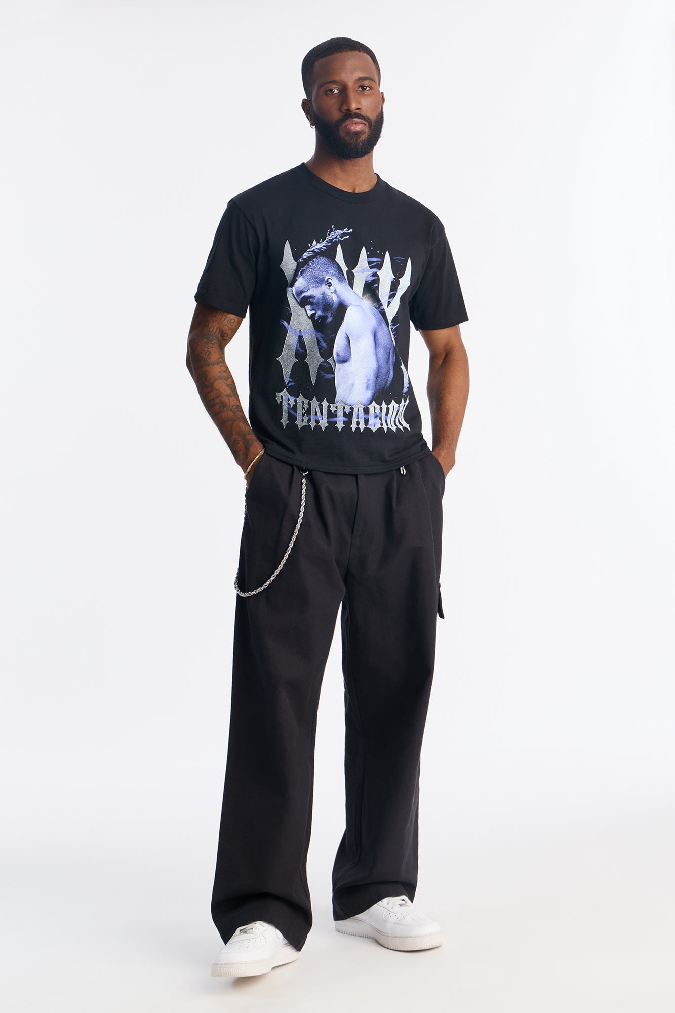 XXXTentacion LOOK AT ME Short Sleeve Tee - Black