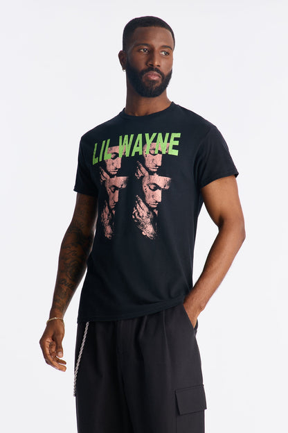 Lil Wayne Best Rapper Alive Graphic Short Sleeve Tee - Black