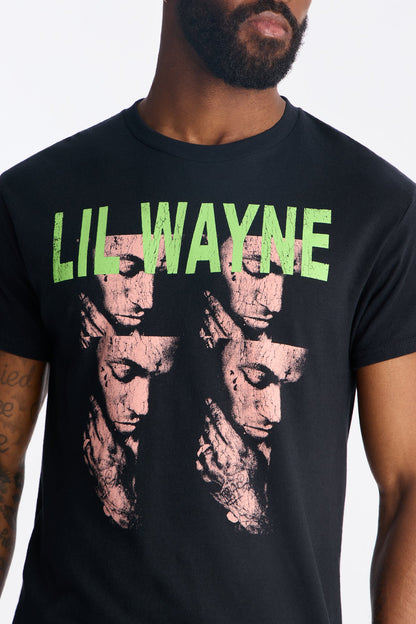 Lil Wayne Best Rapper Alive Graphic Short Sleeve Tee - Black