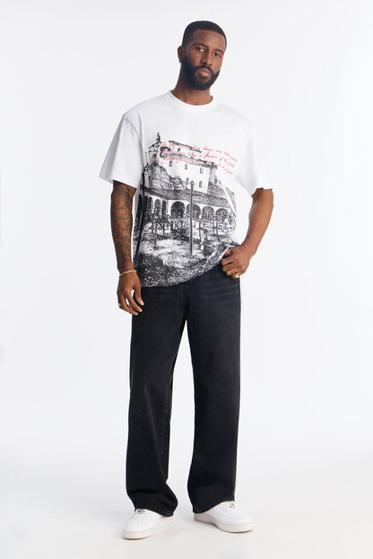Oversized At The Cross Short Sleeve Tee - White