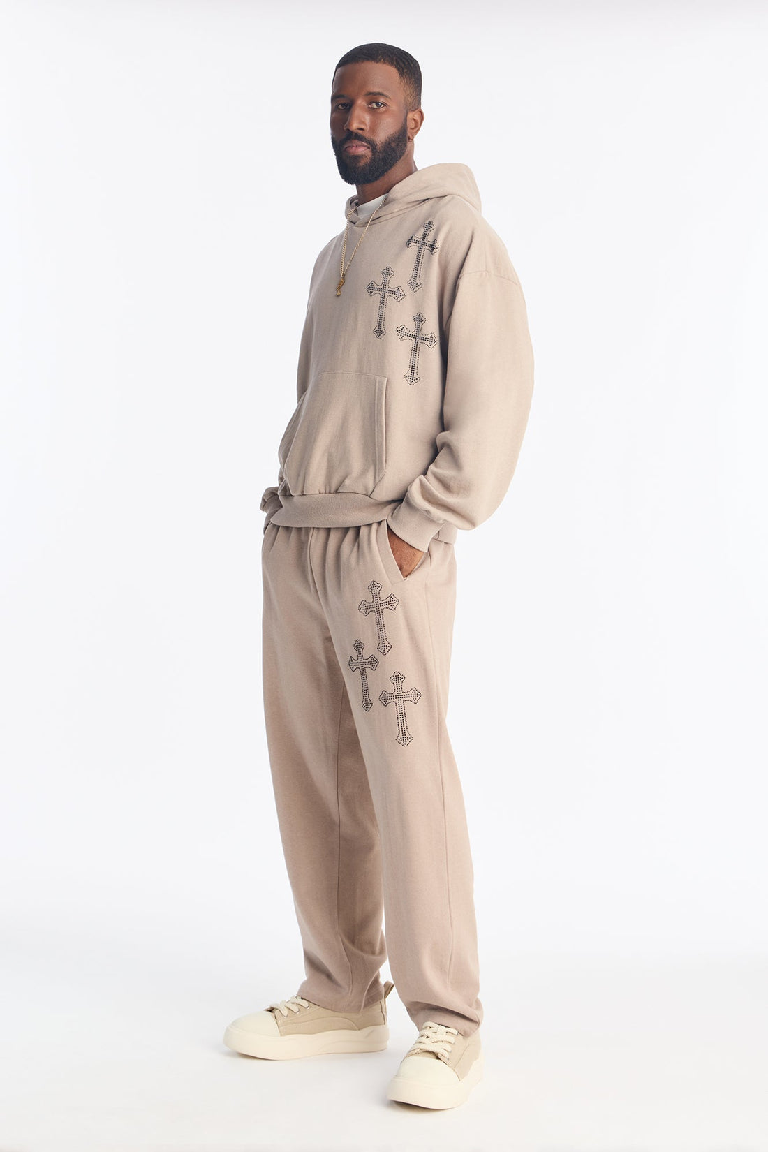 Crosses My Heart Sweatpants - Grey
