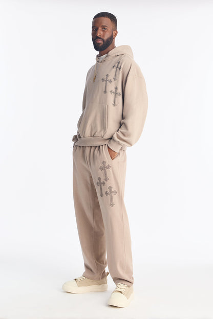 Crosses My Heart Sweatpants - Grey
