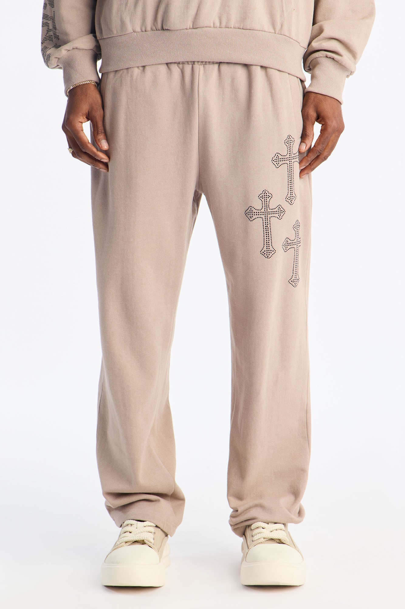 Crosses My Heart Sweatpants - Grey