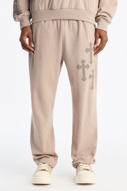 Crosses My Heart Sweatpants - Grey