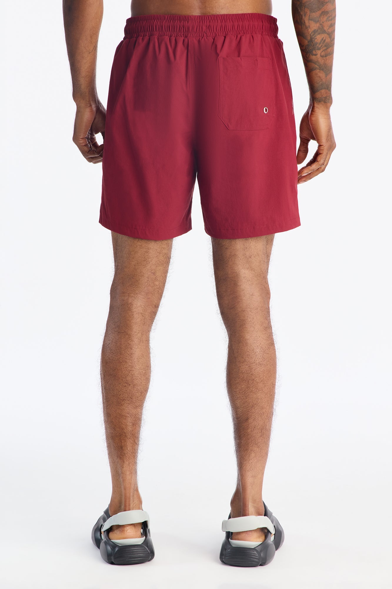Montez Stretch Swim Trunk 7″ - Burgundy