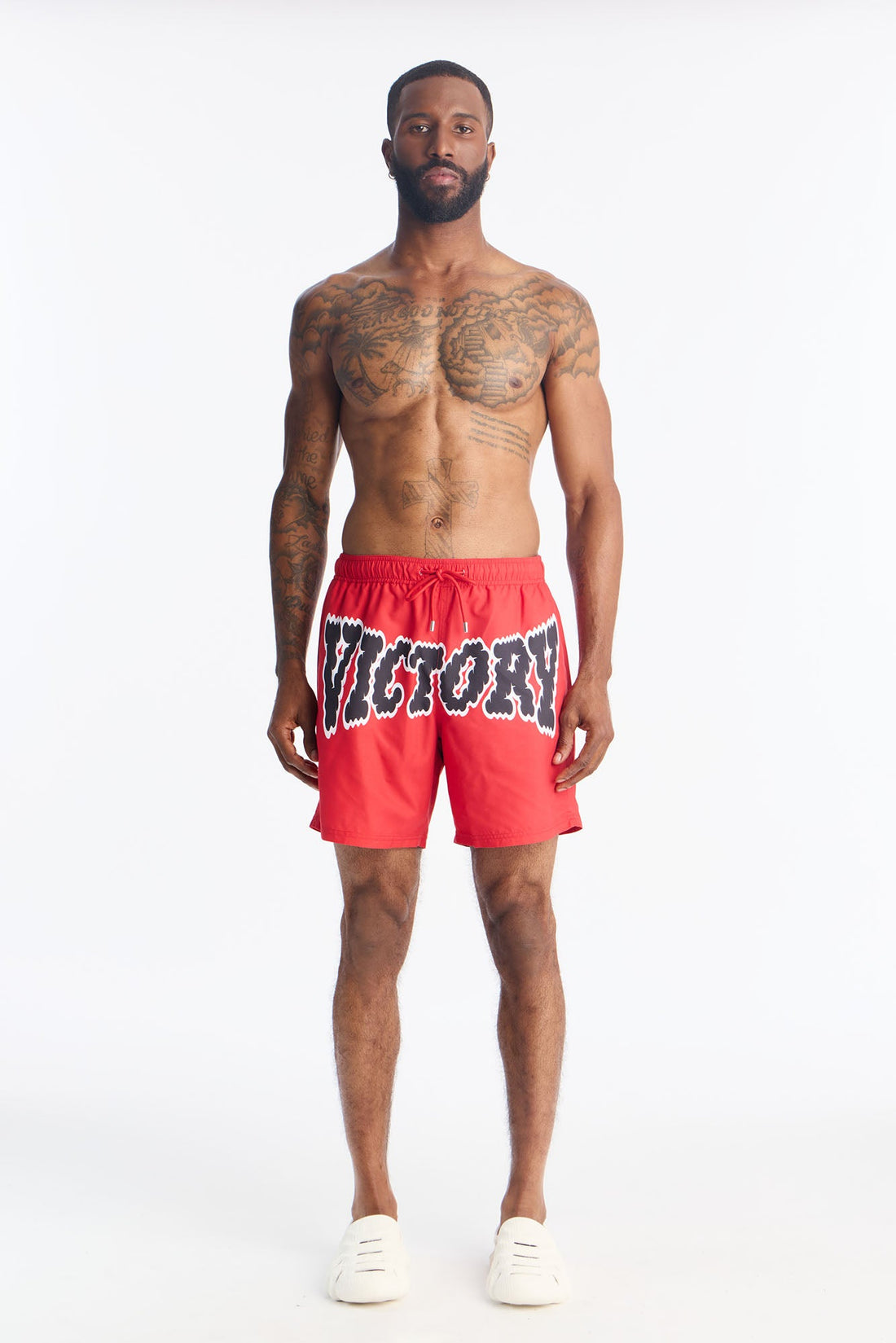 Victory Swim Trunk 7″ - Red