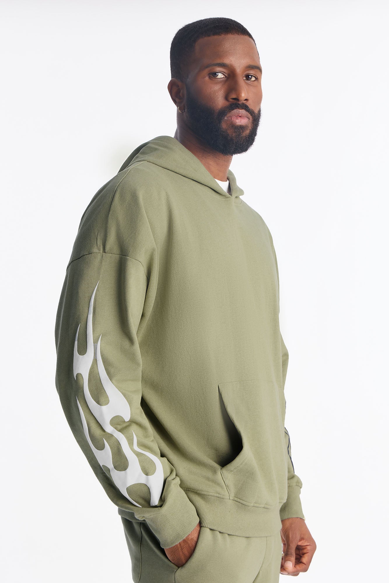 La Flame Saint Hoodie - Olive
