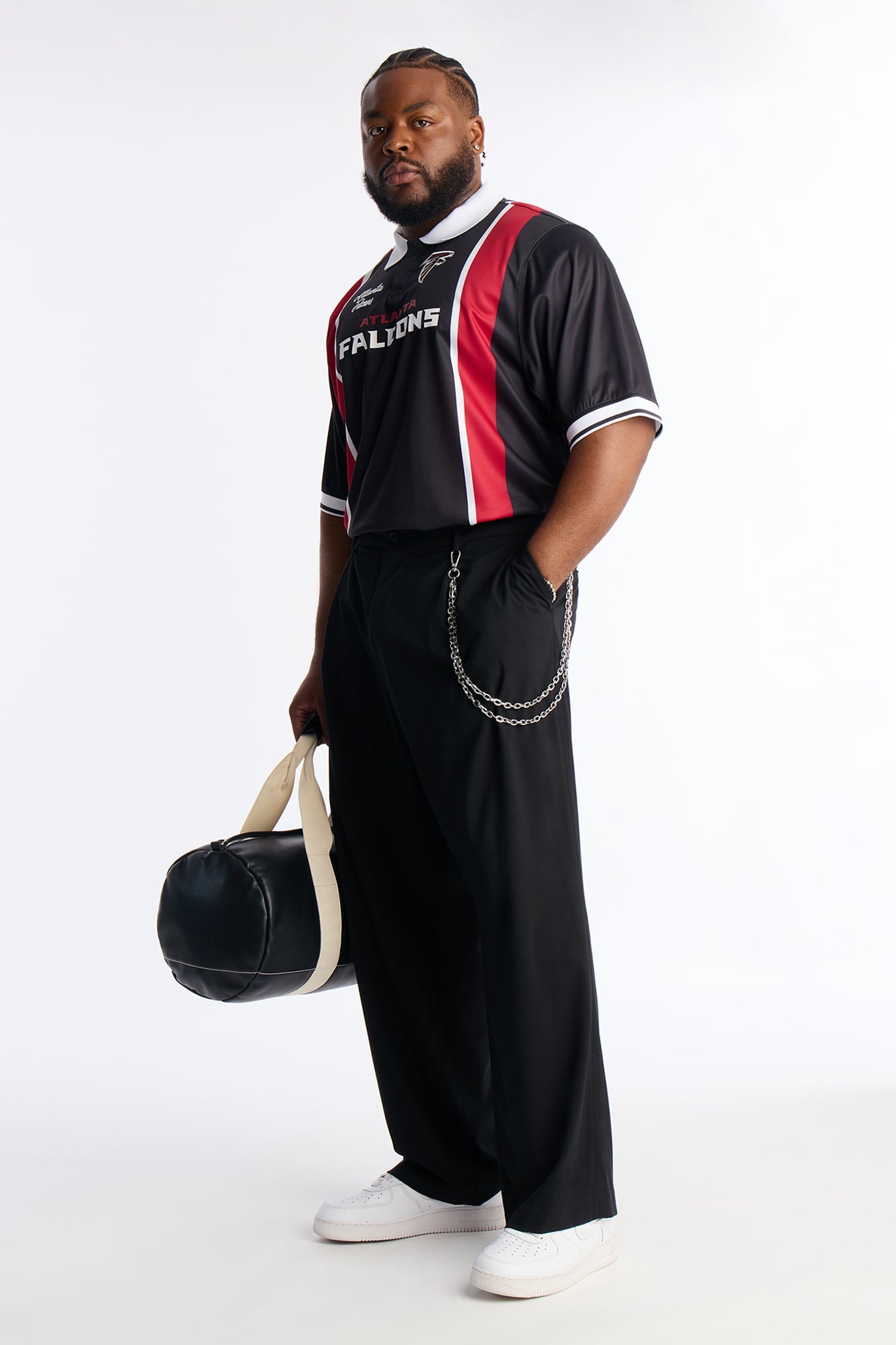 Falcons Soccer Polo - Black