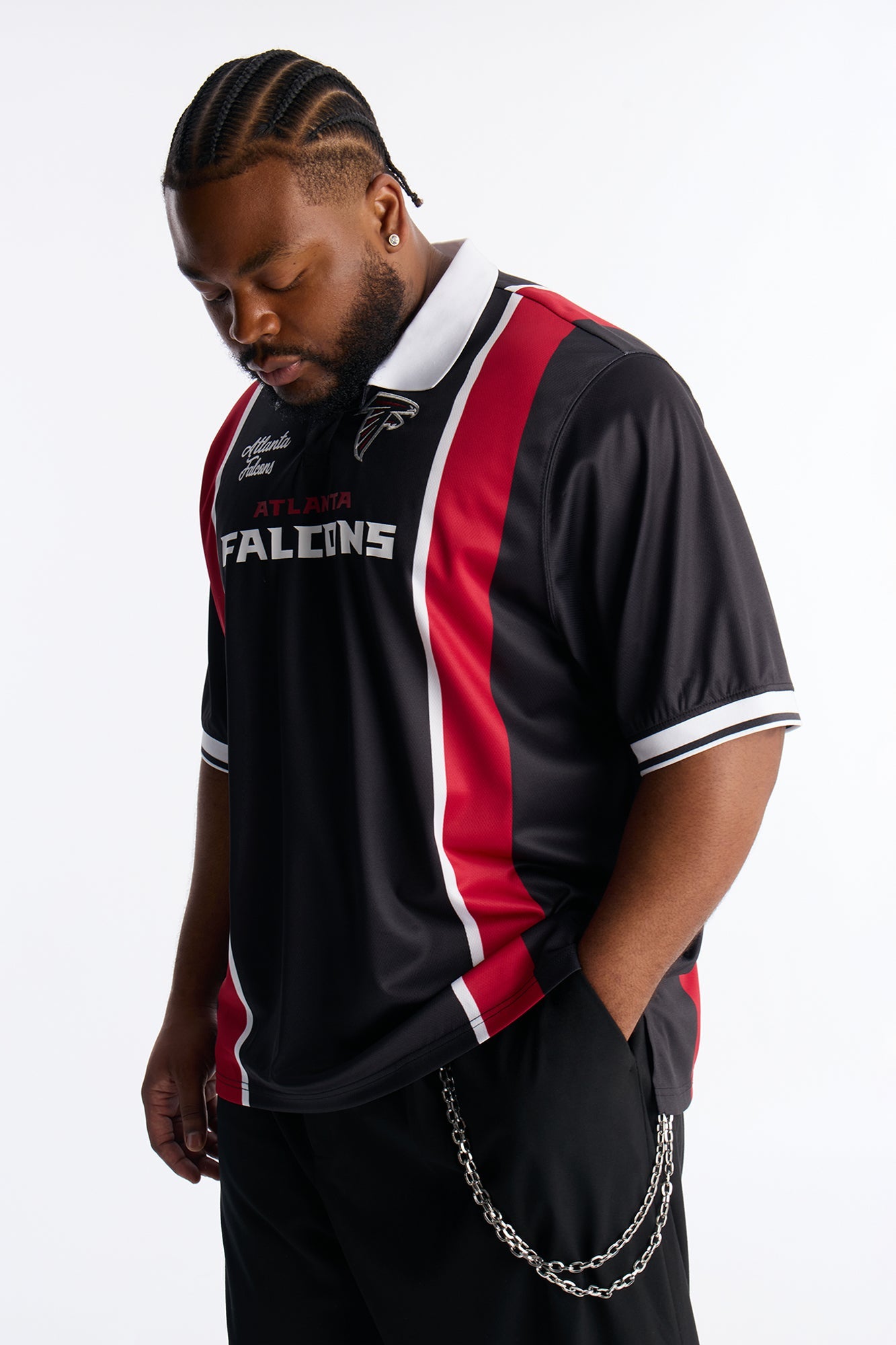 Falcons Soccer Polo - Black