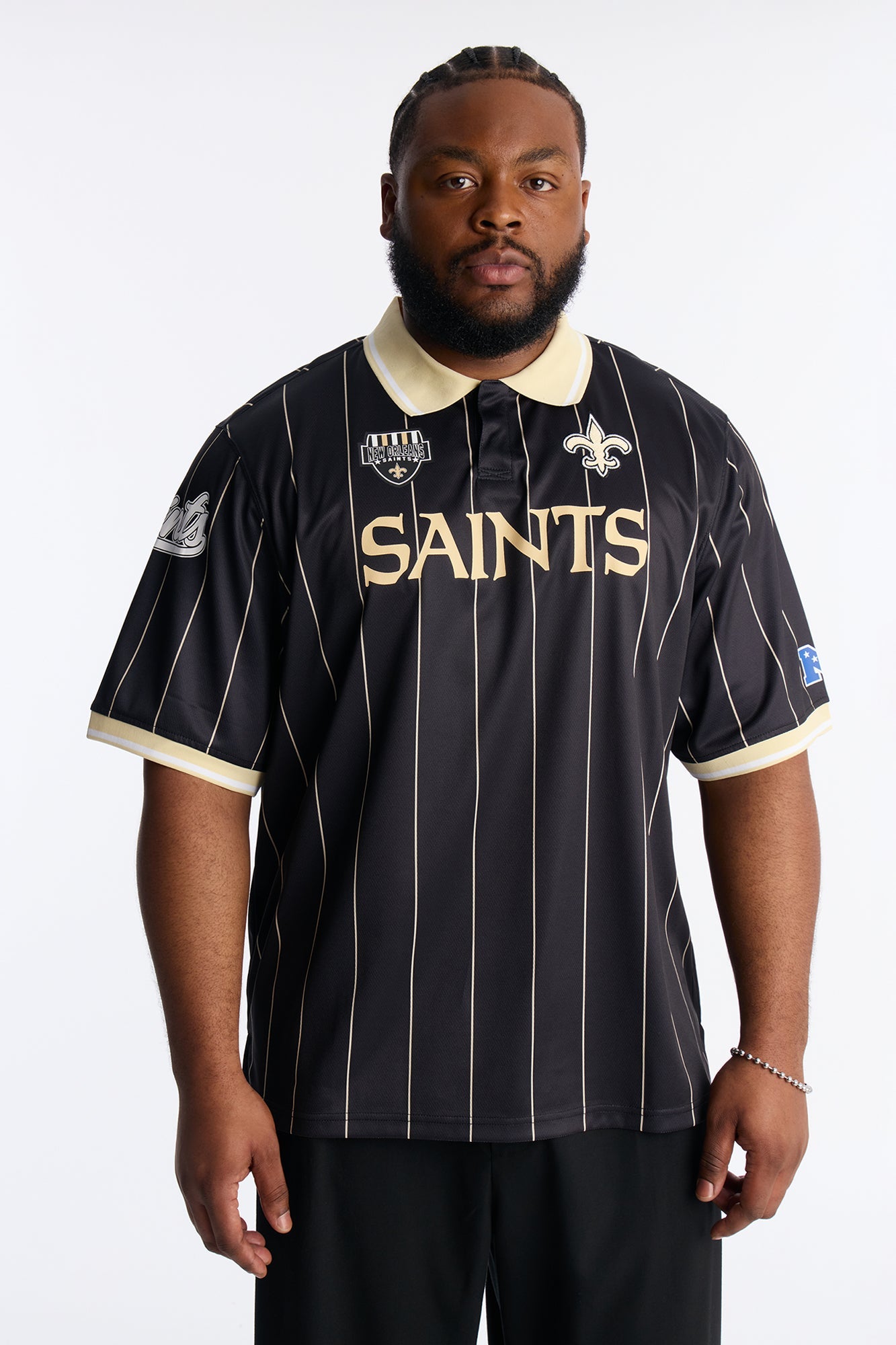 Saints Soccer Polo - Black