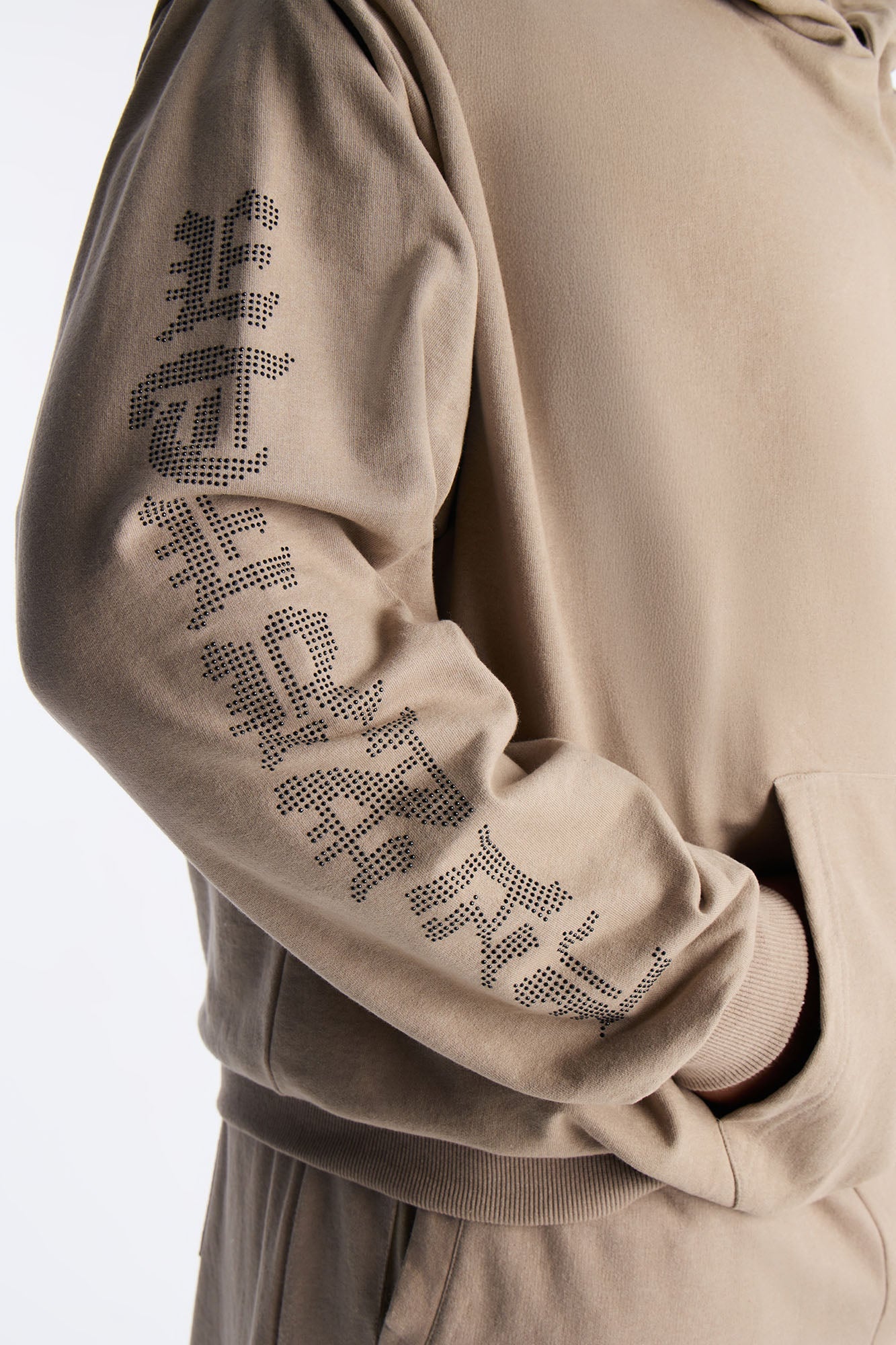 Crosses My Heart Hoodie - Tan