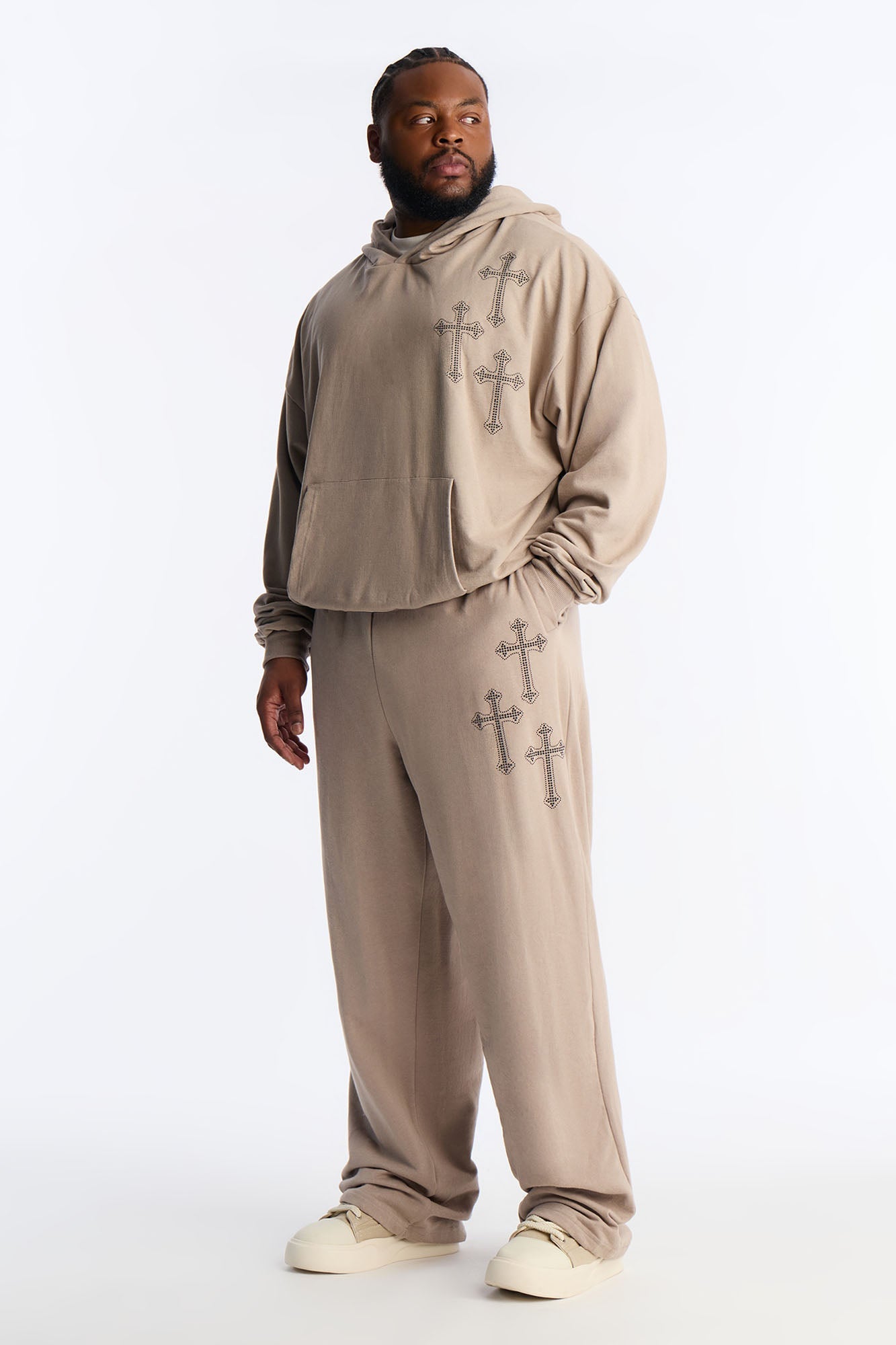Crosses My Heart Sweatpants - Grey