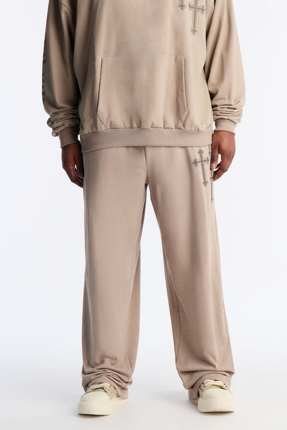Crosses My Heart Sweatpants - Grey