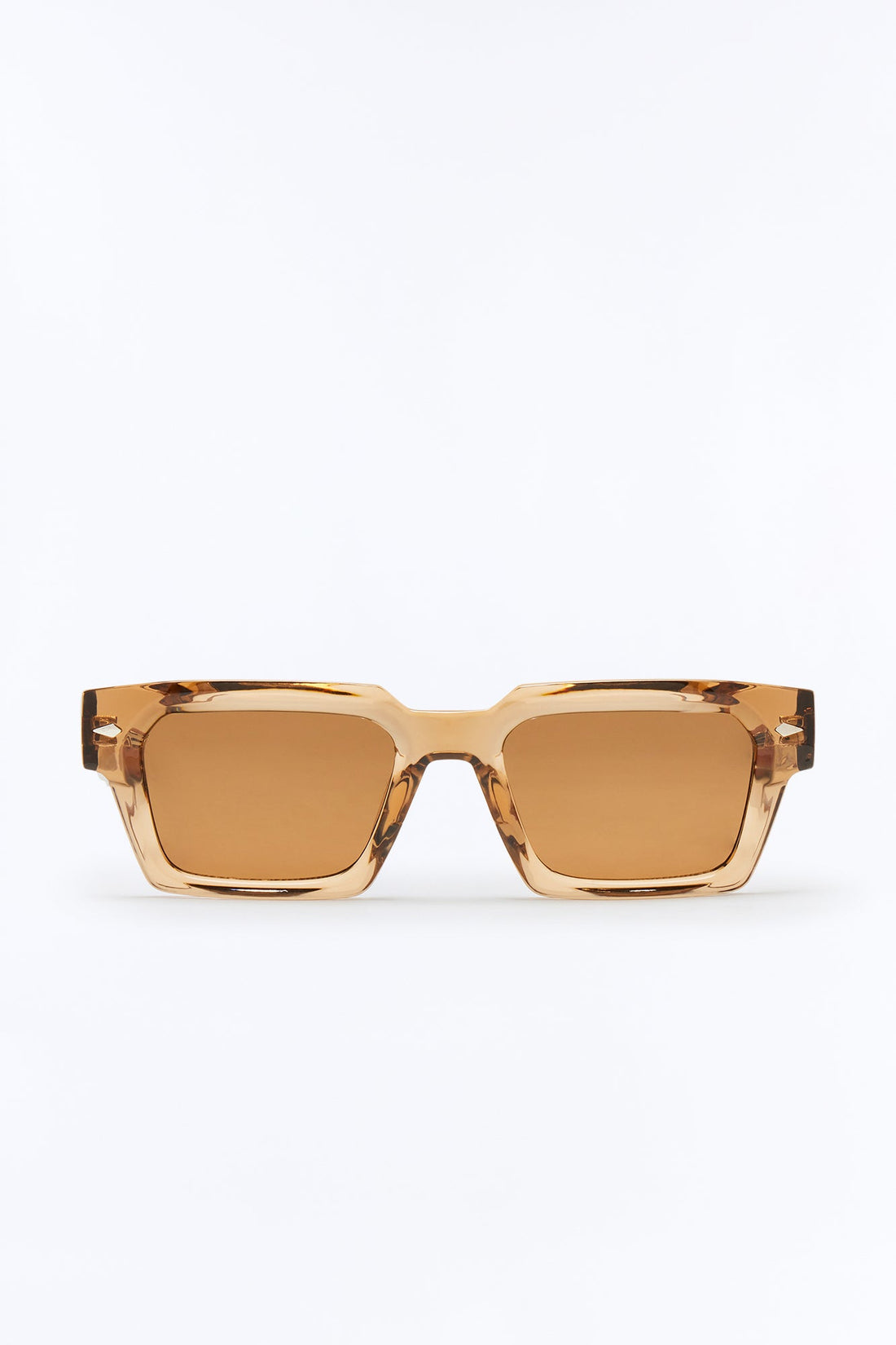 Upscale Square Sunglasses - Tan