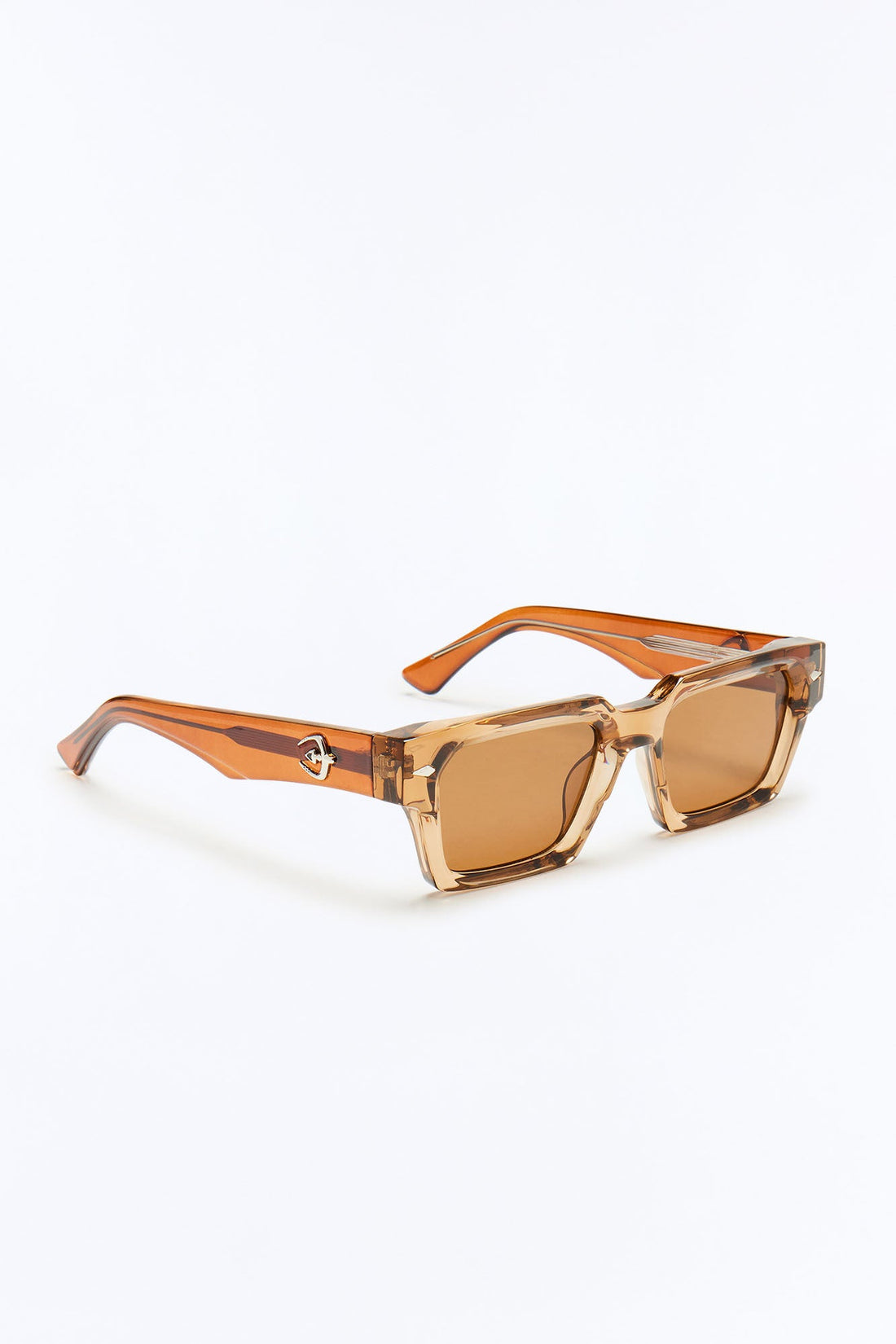 Upscale Square Sunglasses - Tan