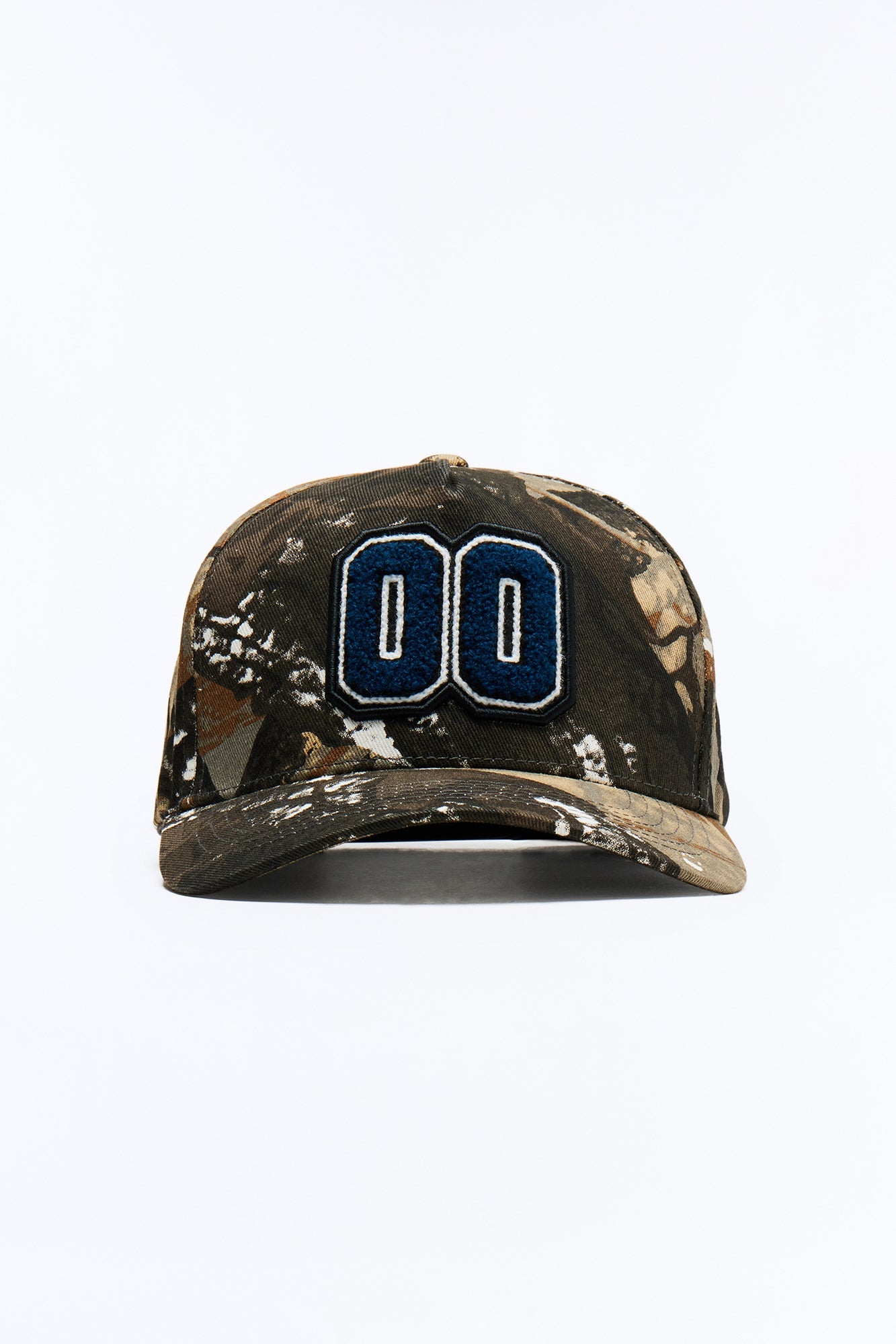 Varsity Patch Structured Snapback Hat - Camouflage