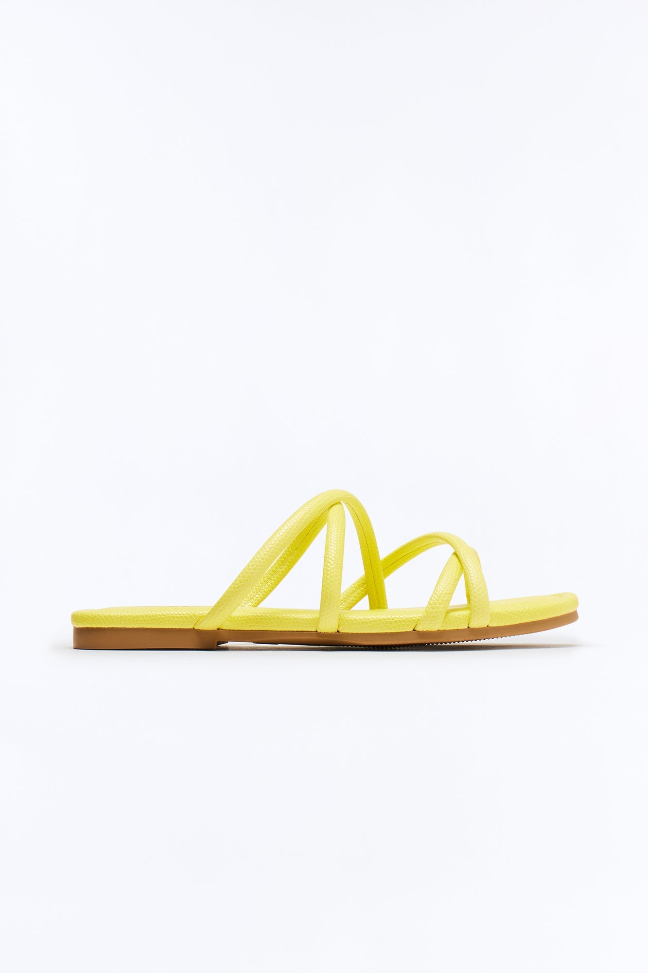 Terron Strappy Slides - Yellow