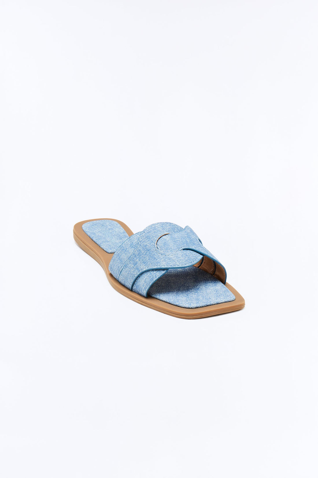 Trissie Denim Slip On Sandals - Denim