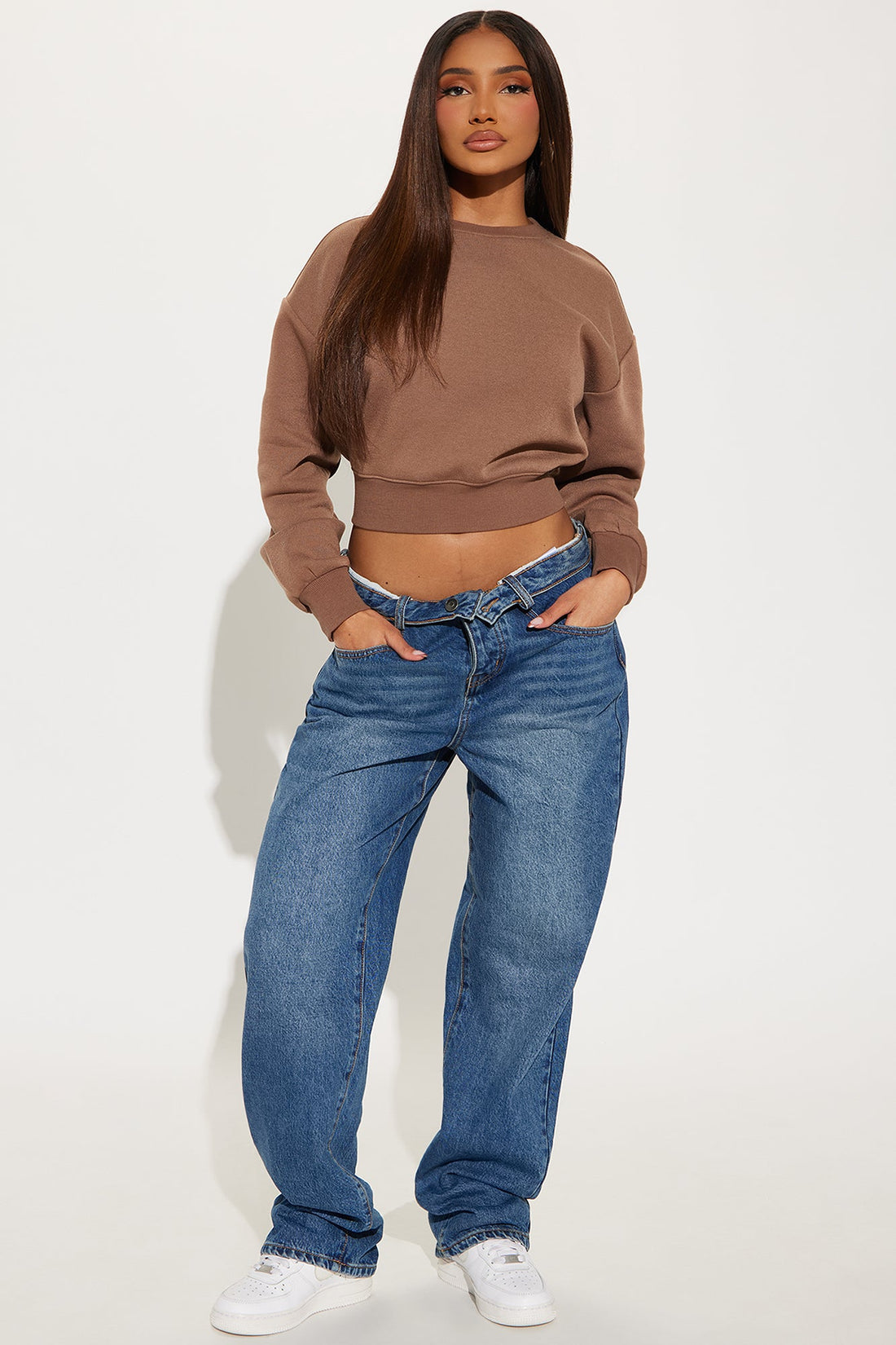 Candice Lounge Crew Neck - Brown