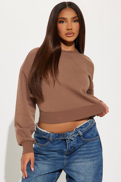 Candice Lounge Crew Neck - Brown
