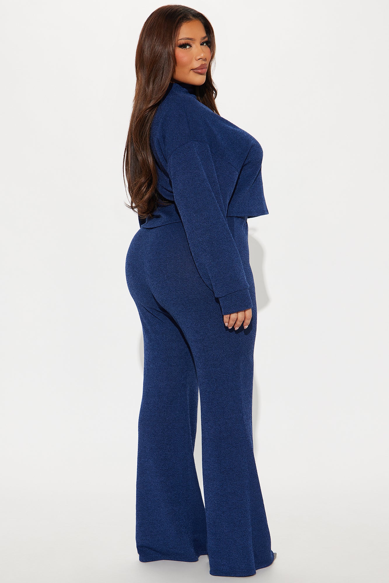 Simple Day Pant Set - Navy