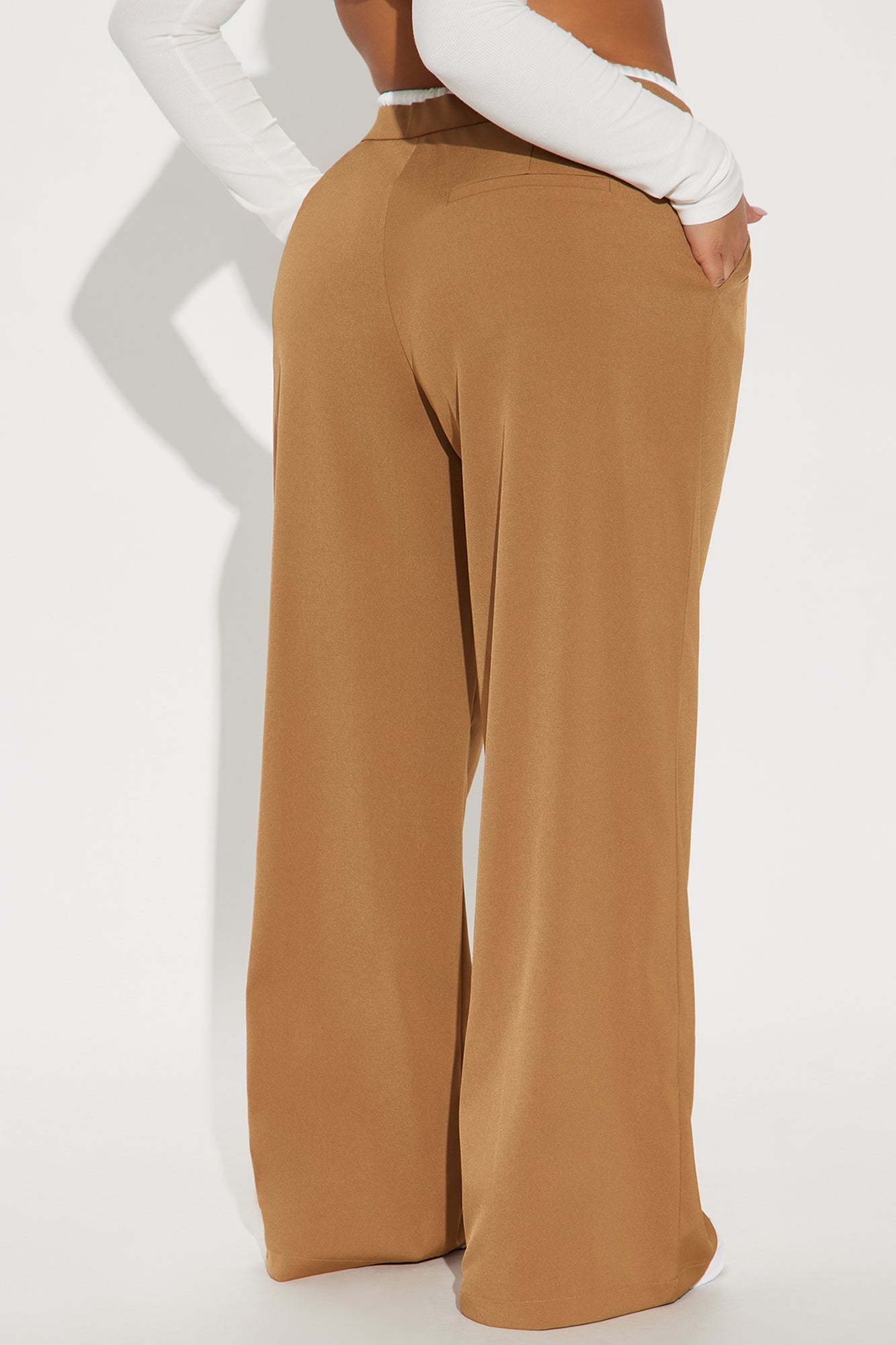 Sydney Double Waistband Trouser - Mocha