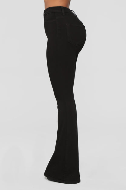 Deep In My Soul Flare Jeans - Black