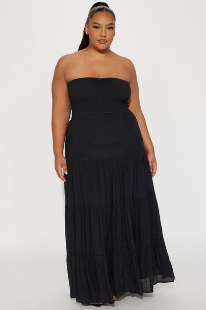 Juliette Tube Maxi Dress - Black