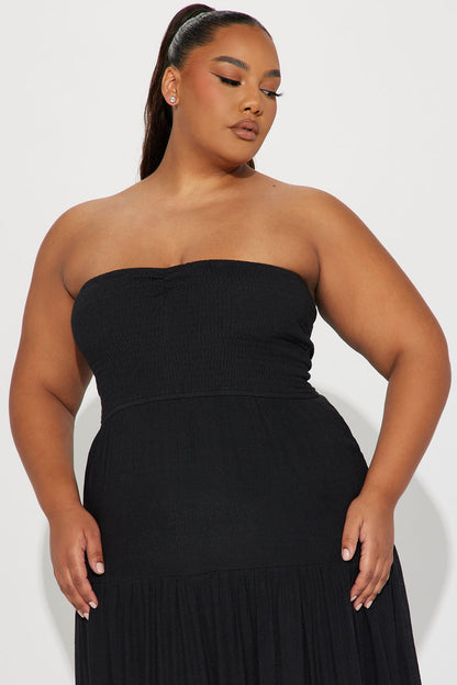 Juliette Tube Maxi Dress - Black