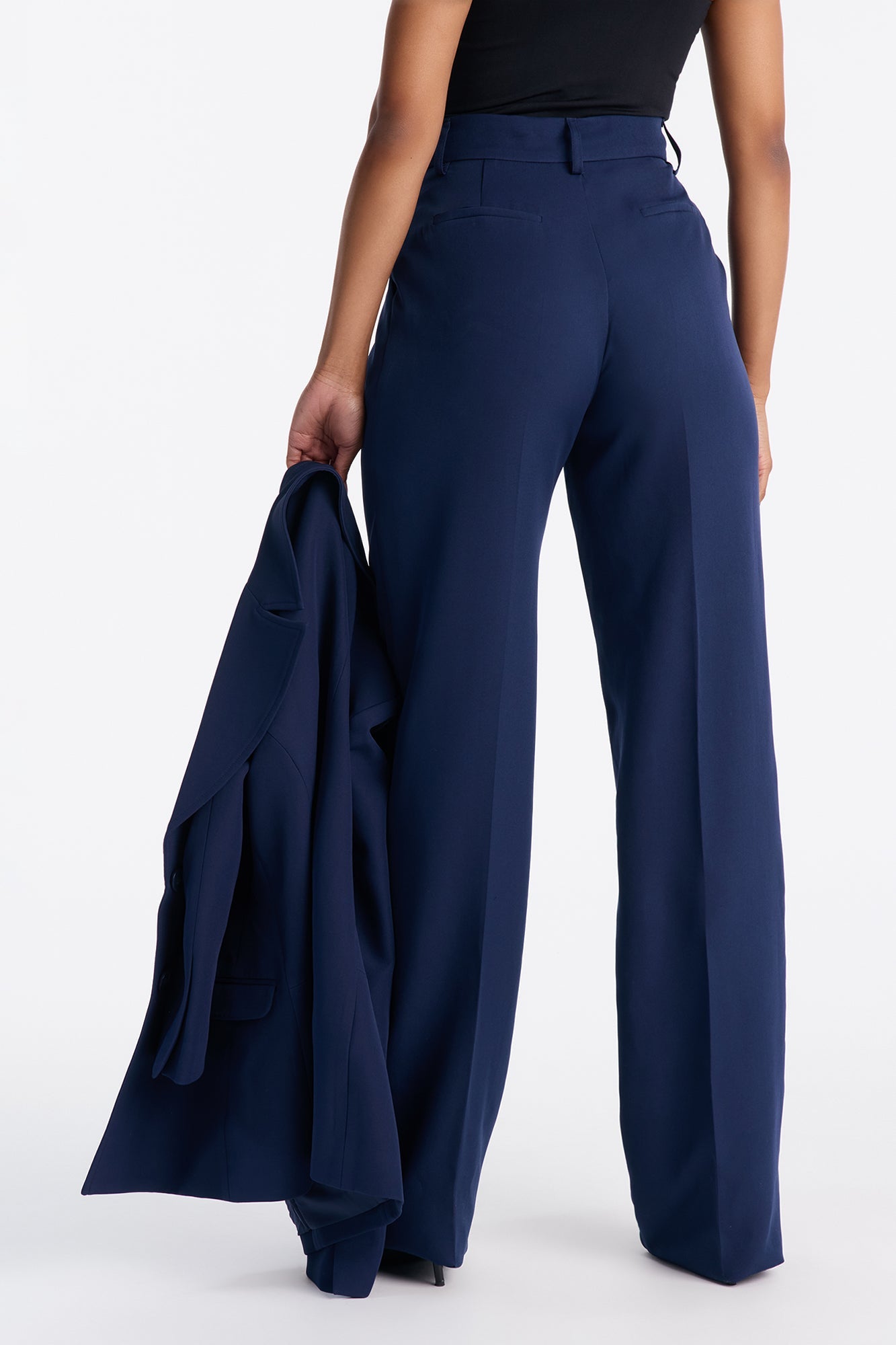 Tall Kendall High Rise Trouser Pant - Navy