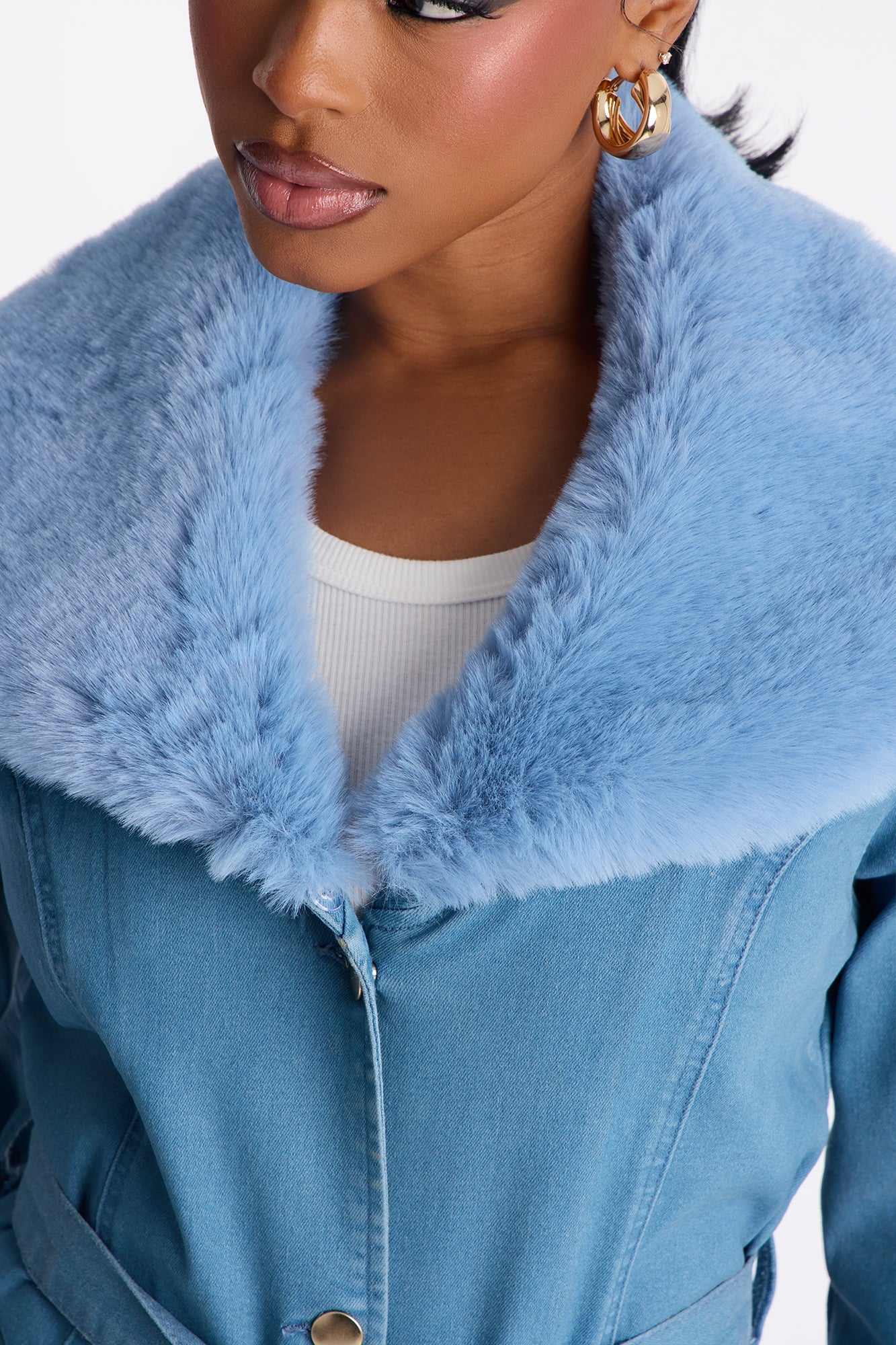 Annecy Coated Denim Jacket - Teal