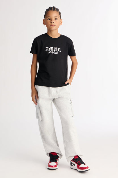 Mini Amor Studio LA Short Sleeve Tee - Black