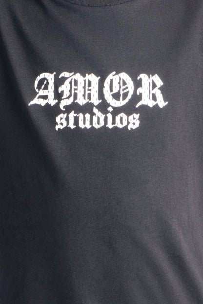 Mini Amor Studio LA Short Sleeve Tee - Black