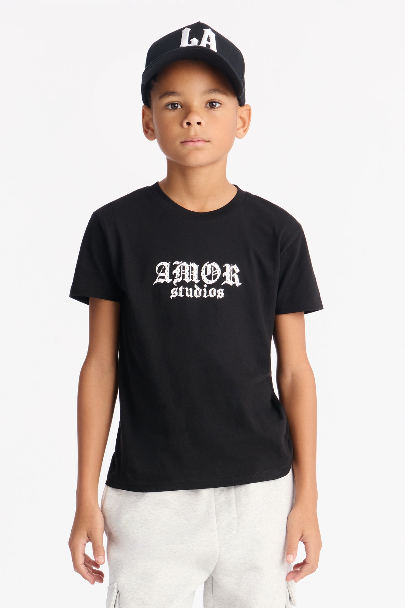 Mini Amor Studio LA Short Sleeve Tee - Black