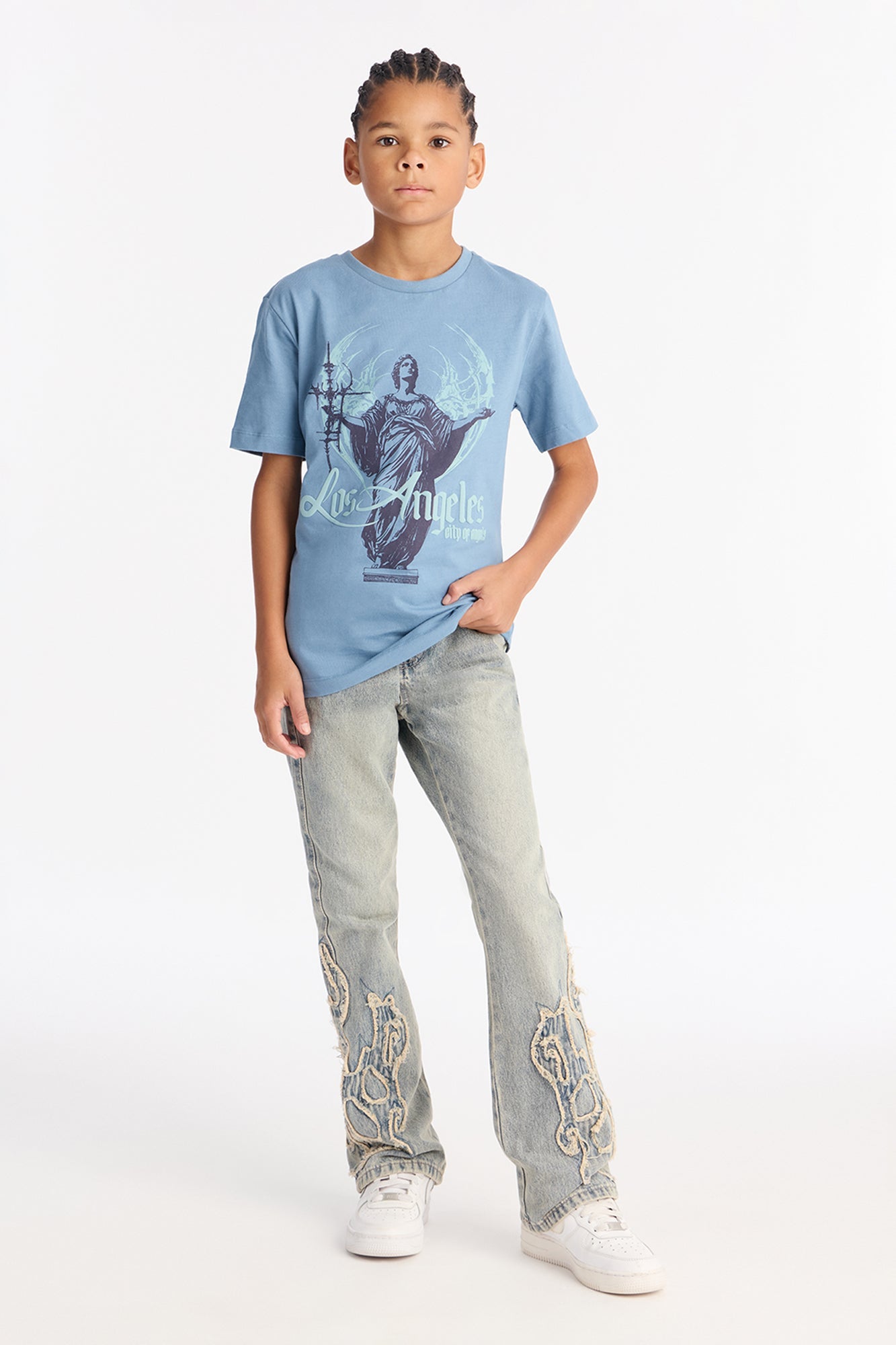 Mini In The City Of Angels Short Sleeve Tee - Blue
