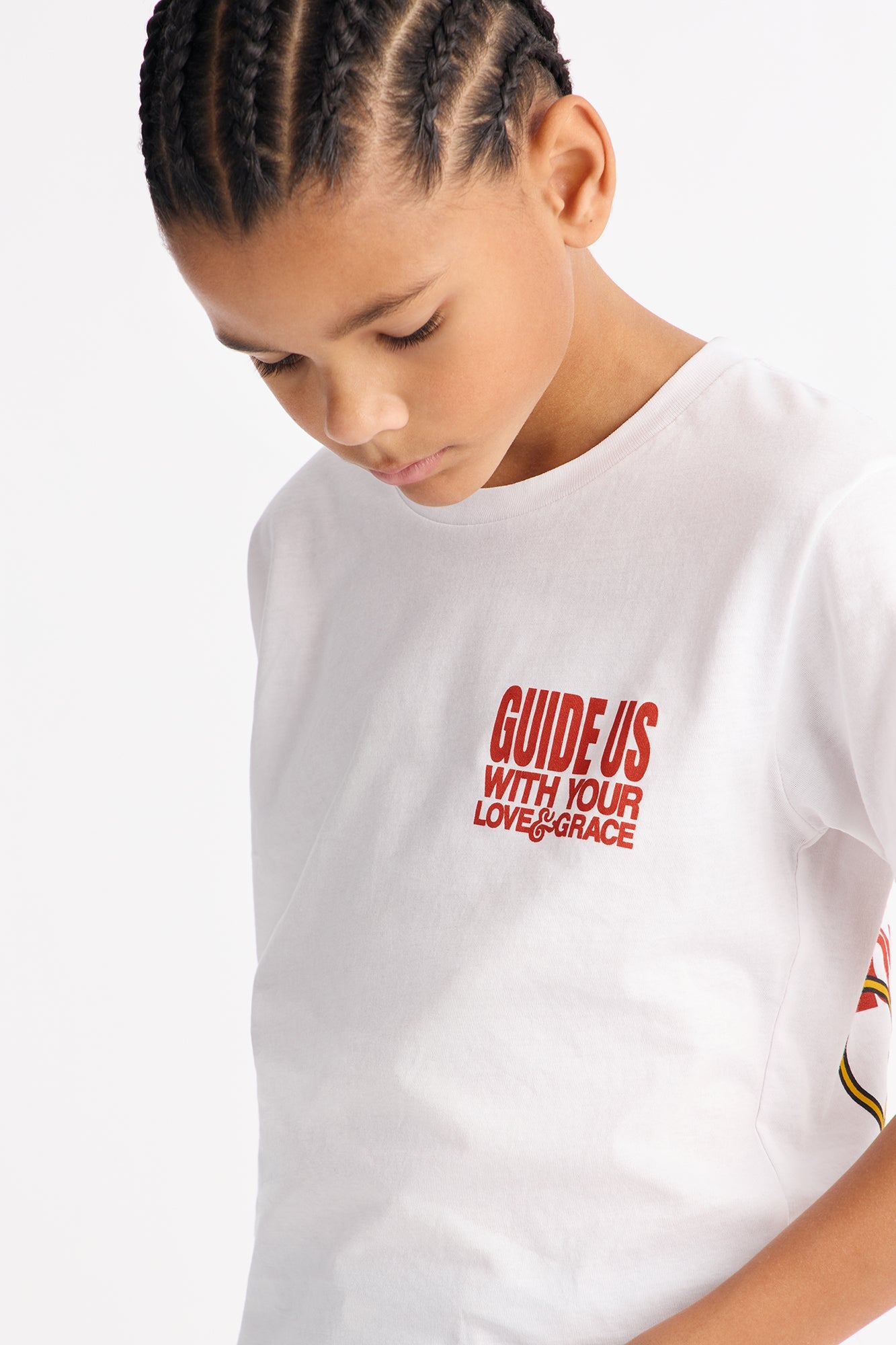 Mini Guide Us Saint Mary Short Sleeve Front/Back Tee - White