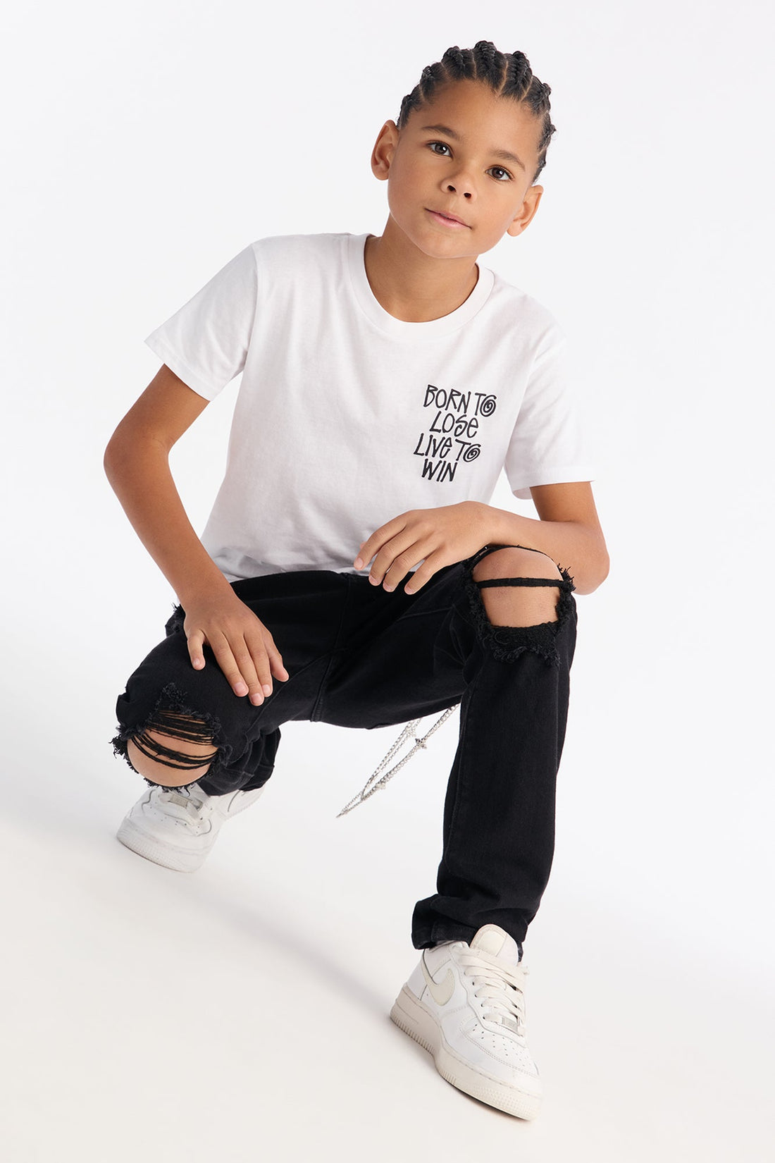 Mini Live To Win Short Sleeve Tee - White