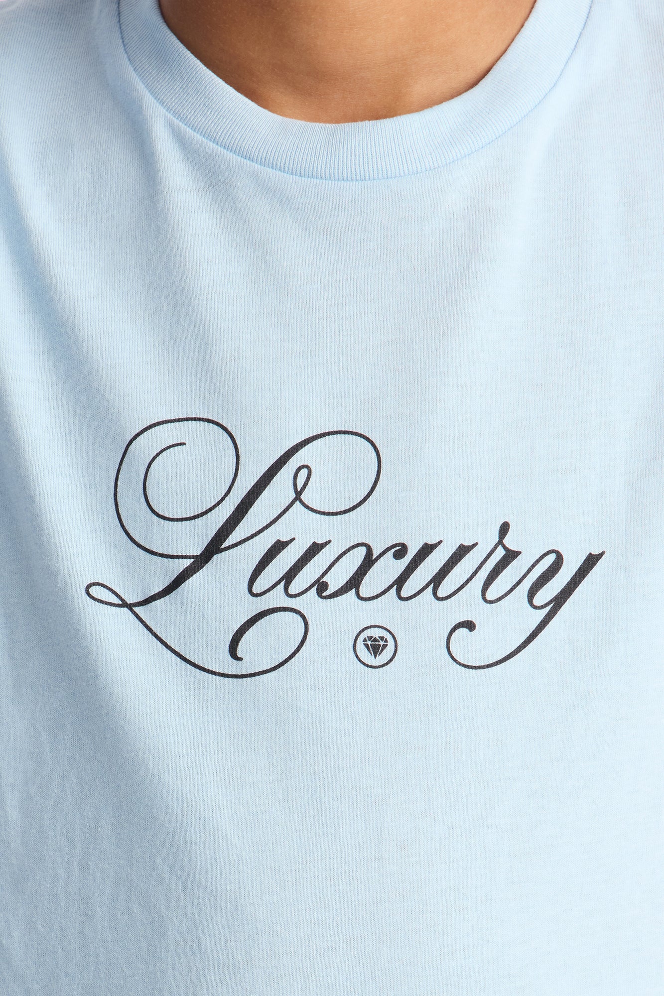 Mini Luxury State Of Mind Short Sleeve Tee - Light Blue