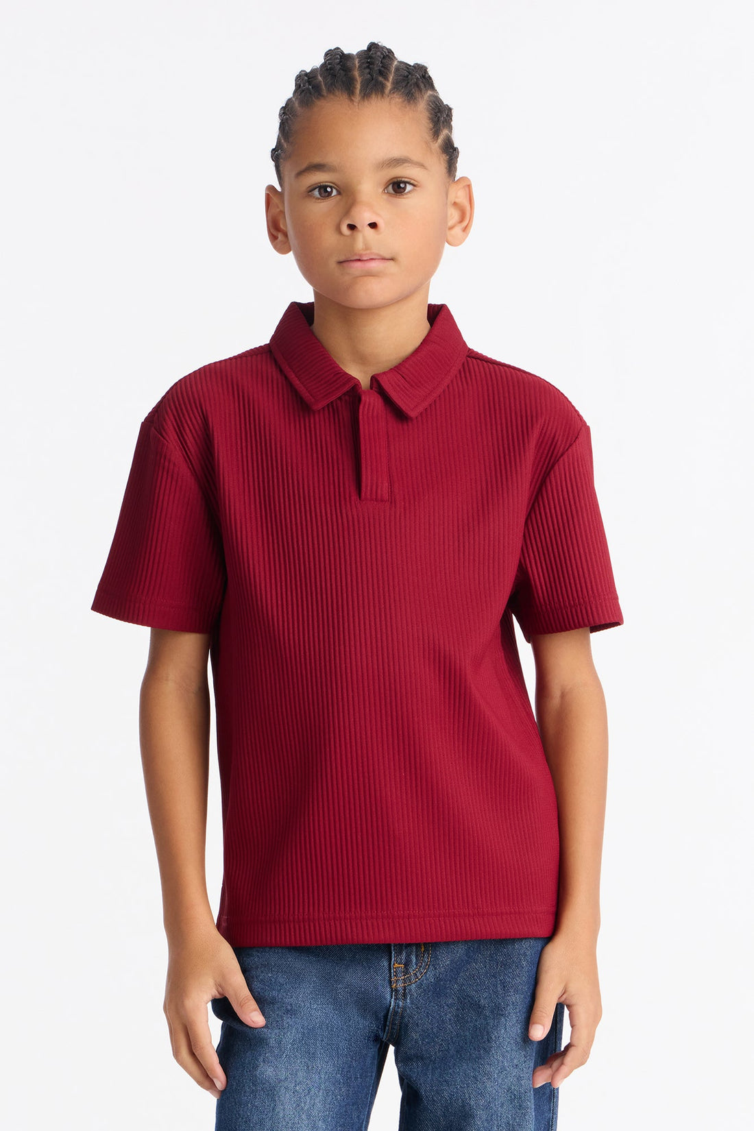 Mini Show Up Polo Shirt - Burgundy