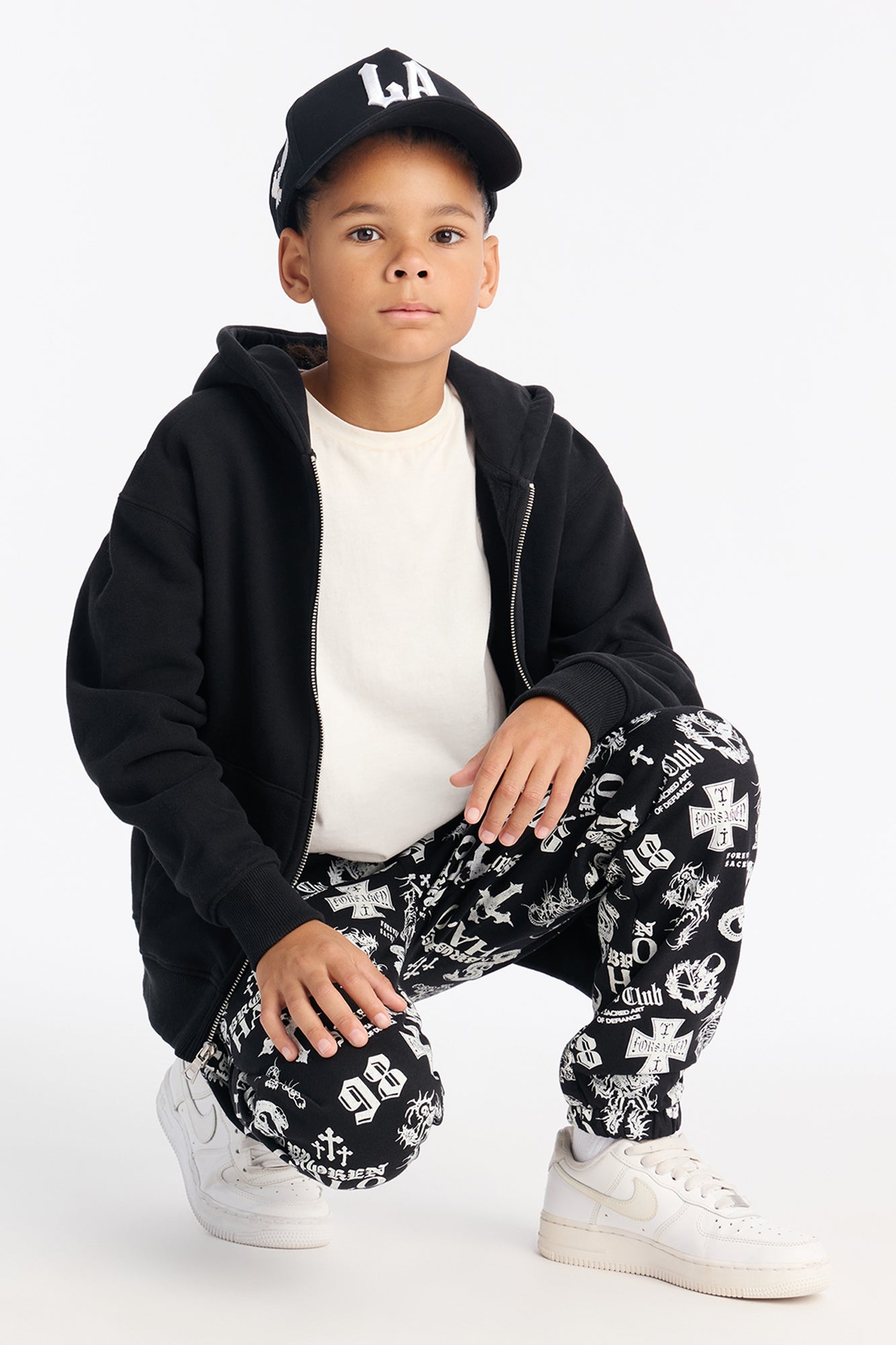 Mini Forsaken Jogger Pants - Black